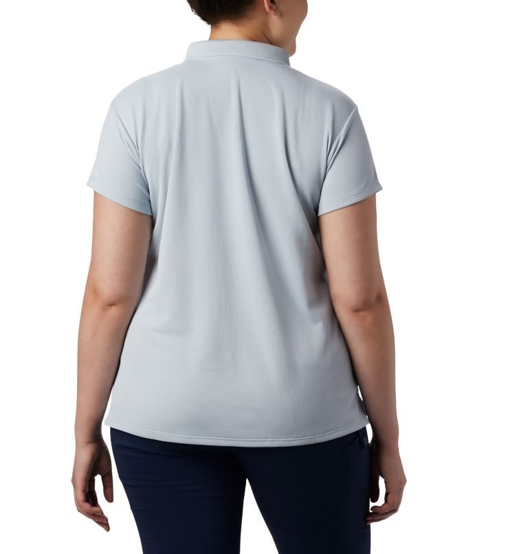Women's Columbia PFG Innisfree Short Sleeve Polo Shirts Light Grey | Plus Size CA-L5A1C